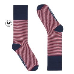 Chaussettes | JULES & JENN Chaussettes Rayees Coton Bleu Rouge Bleu/Rouge