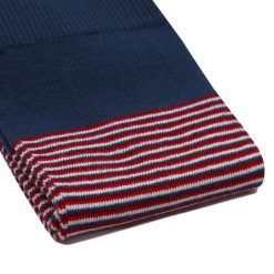 Chaussettes | JULES & JENN Chaussettes Rayees Coton Bleu Rouge Bleu/Rouge