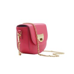 Sacs A Main | JULES & JENN Mini Sac Cuir Fushia