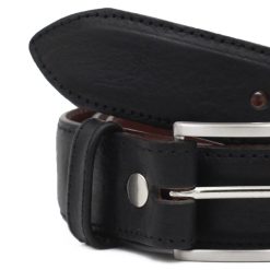 Ceintures | JULES & JENN Ceinture Classique Cuir Noir