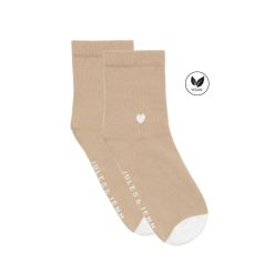 Chaussettes | JULES & JENN Chaussettes Coeur Beige Blanc Blanc/Beige