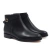 Bottines & Bottes | JULES & JENN Bottines Cavalieres Plates Cuir Noir