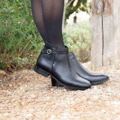 Bottines & Bottes | JULES & JENN Bottines Cavalieres Plates Cuir Noir