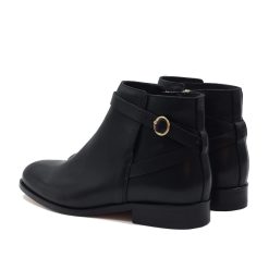 Bottines & Bottes | JULES & JENN Bottines Cavalieres Plates Cuir Noir