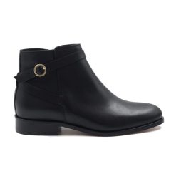 Bottines & Bottes | JULES & JENN Bottines Cavalieres Plates Cuir Noir