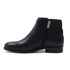 Bottines & Bottes | JULES & JENN Bottines Cavalieres Plates Cuir Noir