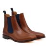 Boots | JULES & JENN Chelsea Boots Cuir Cognac Bleu Cognac/Marine