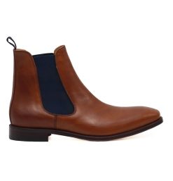 Boots | JULES & JENN Chelsea Boots Cuir Cognac Bleu Cognac/Marine