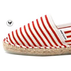 Espadrilles | JULES & JENN Espadrilles Toile Coton Rouge & Dore Rouge/Dore