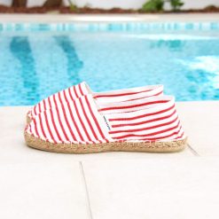 Espadrilles | JULES & JENN Espadrilles Toile Coton Rouge & Dore Rouge/Dore