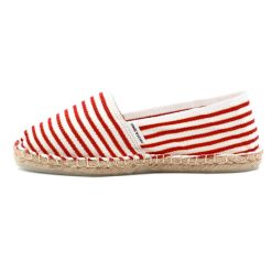 Espadrilles | JULES & JENN Espadrilles Toile Coton Rouge & Dore Rouge/Dore