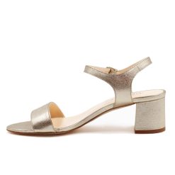 Sandales | JULES & JENN Sandales Moyen Talon Cuir Dore