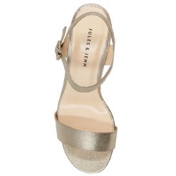 Sandales | JULES & JENN Sandales Moyen Talon Cuir Dore