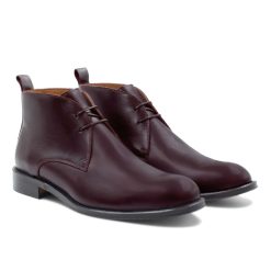 Boots | JULES & JENN Desert Boots Cuir Bordeaux