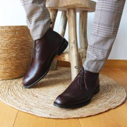 Boots | JULES & JENN Desert Boots Cuir Bordeaux