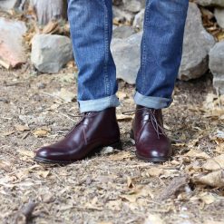 Boots | JULES & JENN Desert Boots Cuir Bordeaux