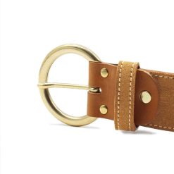 Ceintures | JULES & JENN Ceinture Boheme Cuir Daim Camel