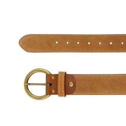 Ceintures | JULES & JENN Ceinture Boheme Cuir Daim Camel