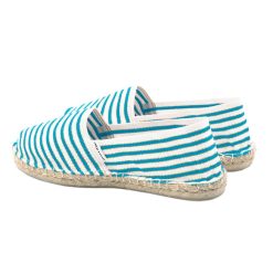 Espadrilles | JULES & JENN Espadrilles Toile Coton Turquoise Turquoise/Dore