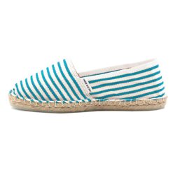 Espadrilles | JULES & JENN Espadrilles Toile Coton Turquoise Turquoise/Dore