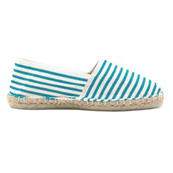 Espadrilles | JULES & JENN Espadrilles Toile Coton Turquoise Turquoise/Dore