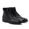 Boots | JULES & JENN Rangers Boots A Col Cuir Noir