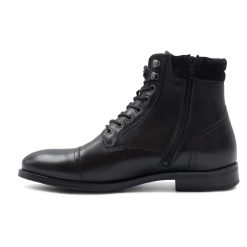 Boots | JULES & JENN Rangers Boots A Col Cuir Noir