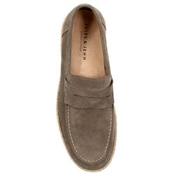 Mocassins | JULES & JENN Mocassins Espadrille Cuir Daim Gris