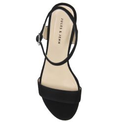 Sandales | JULES & JENN Sandales Moyen Talon Cuir Daim Noir