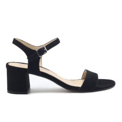 Sandales | JULES & JENN Sandales Moyen Talon Cuir Daim Noir