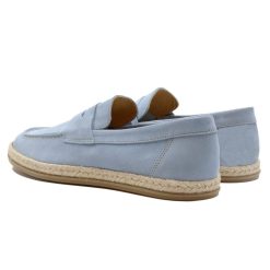 Mocassins | JULES & JENN Mocassins Espadrilles Cuir Bleu Clair