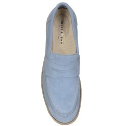 Mocassins | JULES & JENN Mocassins Espadrilles Cuir Bleu Clair