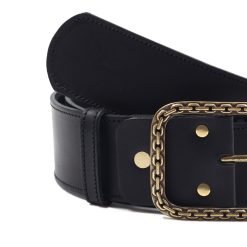 Ceintures | JULES & JENN Ceinture Bijou Cuir Noir