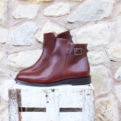 Boots | JULES & JENN Boots A Boucle Cuir Marron