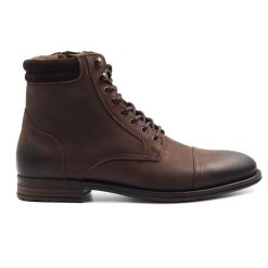 Boots | JULES & JENN Ranger Boots A Col Cuir Nubuck Marron