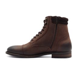 Boots | JULES & JENN Ranger Boots A Col Cuir Nubuck Marron