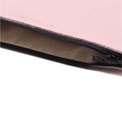 Petite Maroquinerie | JULES & JENN Pochette Cuir Upcycle Graine Rose