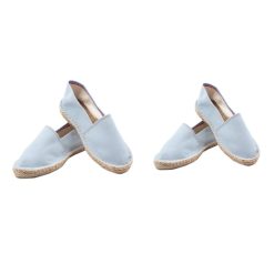 Espadrilles | JULES & JENN Espadrilles Coton Recycle Bleu Clair