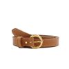 Ceintures | JULES & JENN Ceinture Boucle D'Or Cuir Camel