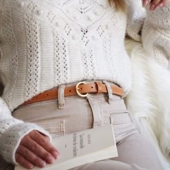 Ceintures | JULES & JENN Ceinture Boucle D'Or Cuir Camel