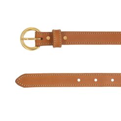 Ceintures | JULES & JENN Ceinture Boucle D'Or Cuir Camel