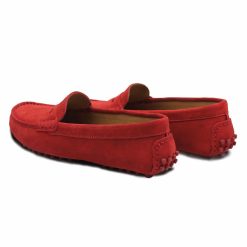 Mocassins & Derbies | JULES & JENN Mocassins Cuir Daim Rouge