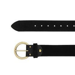 Ceintures | JULES & JENN Ceinture Boheme Cuir Daim Noir