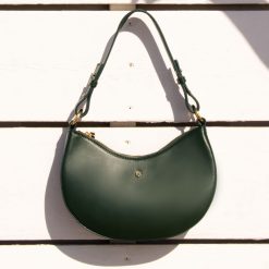 Sacs A Main | JULES & JENN Sac Hobo Cuir Vert