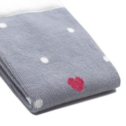 Chaussettes | JULES & JENN Chaussettes A Pois Coton Gris Blanc Blanc/Gris