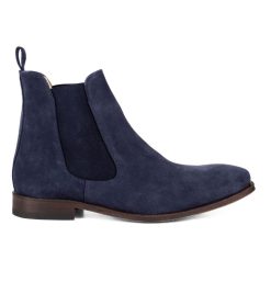 Boots | JULES & JENN Chelsea Boots Cuir Daim Marine Bleu