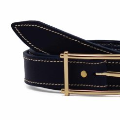 Ceintures | JULES & JENN Ceinture Mademoiselle Cuir Bleu