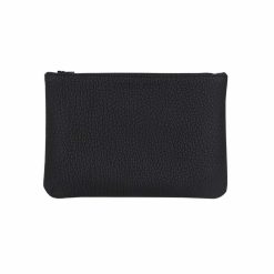 Petite Maroquinerie | JULES & JENN Pochette Cuir Graine Noir