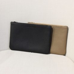 Petite Maroquinerie | JULES & JENN Pochette Cuir Graine Noir