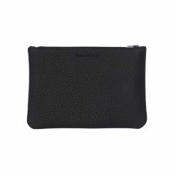 Petite Maroquinerie | JULES & JENN Pochette Cuir Graine Noir